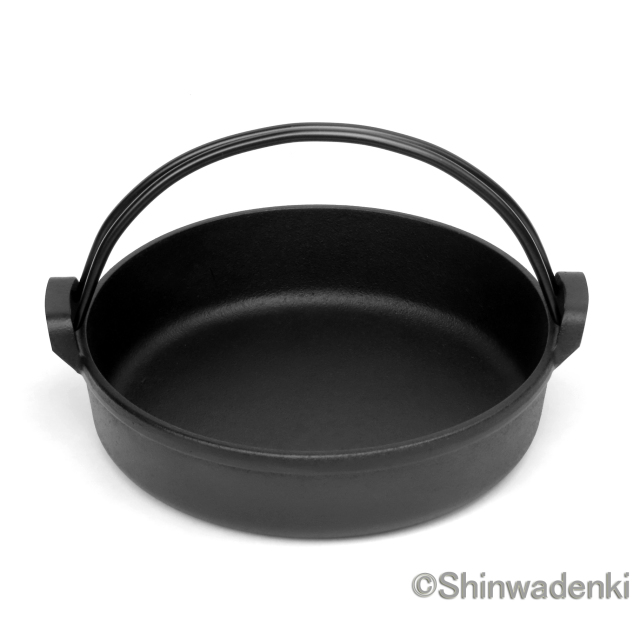 南部鉄器 すき焼き鍋 南部ツル付20cm