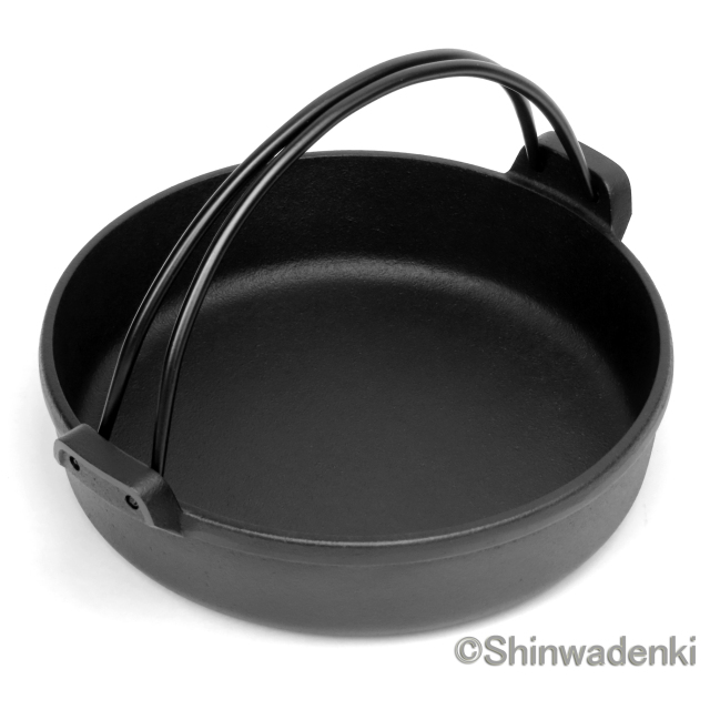南部鉄器 すき焼き鍋 南部ツル付20cm