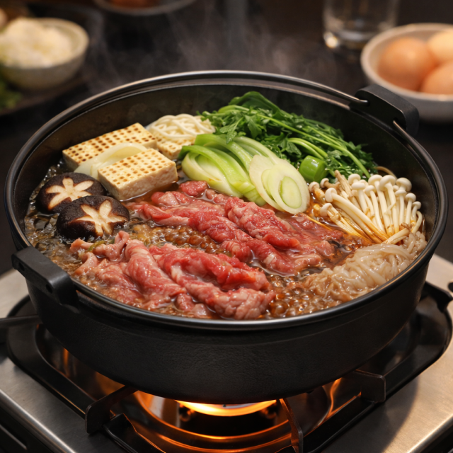 南部鉄器 すき焼き鍋 南部ツル付24cm