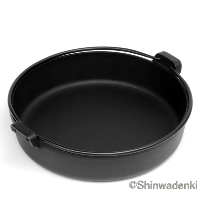 南部鉄器 すき焼き鍋 南部ツル付24cm