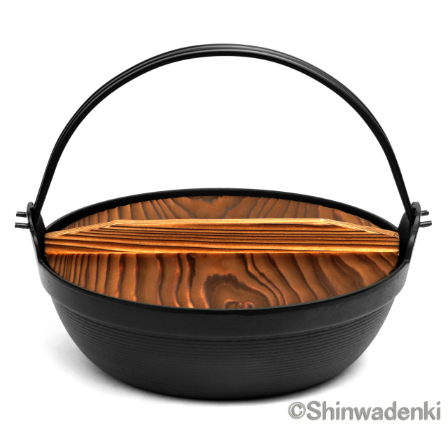 南部鉄器 鉄鍋 ふる里鍋深型24cm