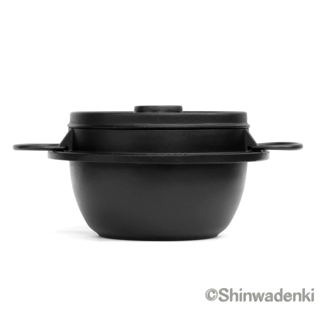 南部鉄器 鉄鍋 ホーロー鍋 ごはん鍋2合炊