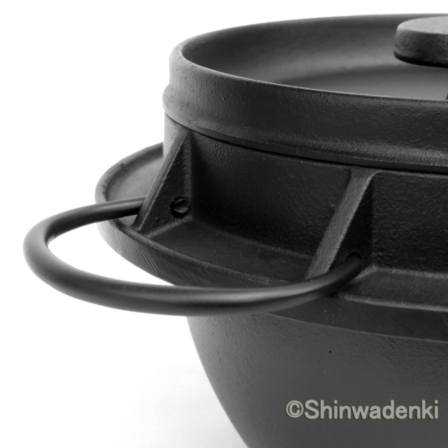 南部鉄器 鉄鍋 ホーロー鍋 ごはん鍋2合炊