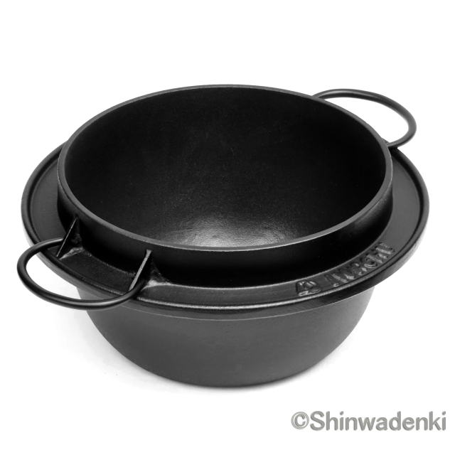 南部鉄器 鉄鍋 ホーロー鍋 ごはん鍋3合炊