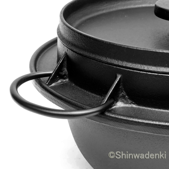 南部鉄器 鉄鍋 ホーロー鍋 ごはん鍋3合炊