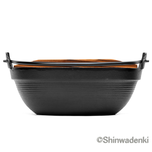 岩鋳 南部鉄器 ふる里鍋深型21cm 21108 Shinwadenki