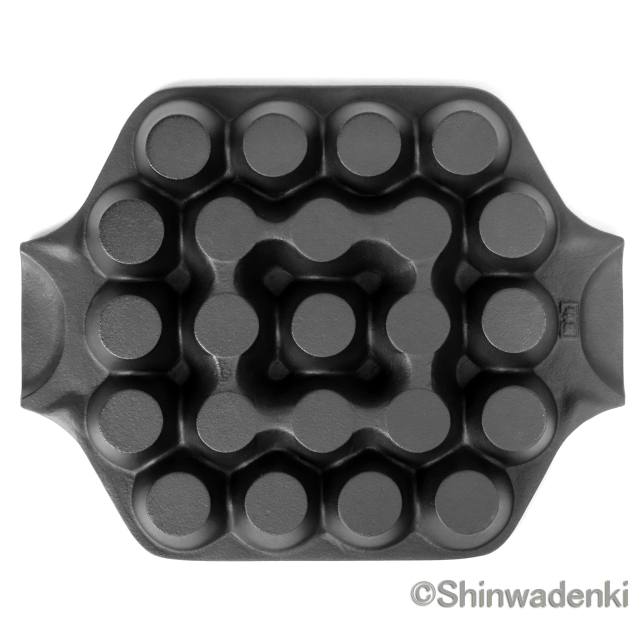 岩鋳 南部鉄器 たこ焼23穴 24025 Shinwadenki