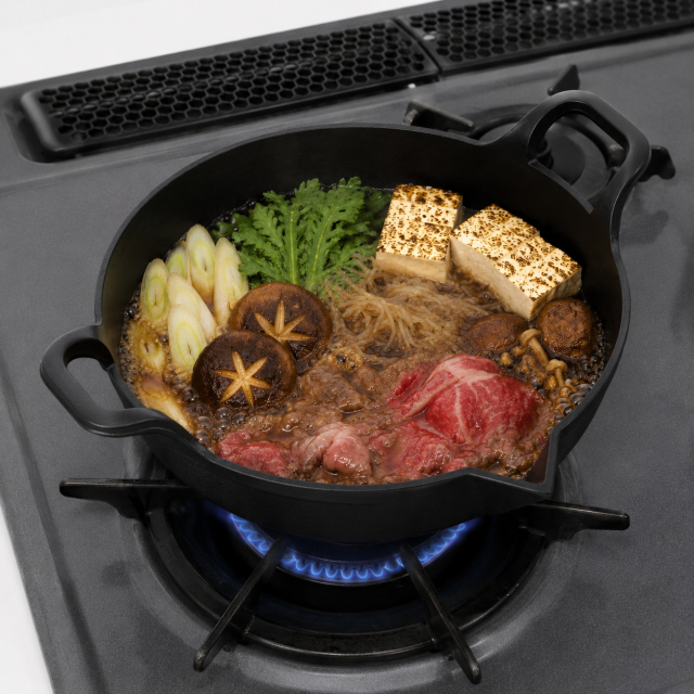 南部鉄器 天ぷら鍋平底25