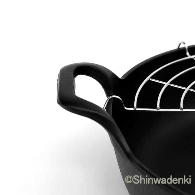 南部鉄器 天ぷら鍋平底25