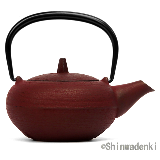 岩鋳 南部鉄器 急須 3型丸肌 えび茶 42322 Shinwadenki