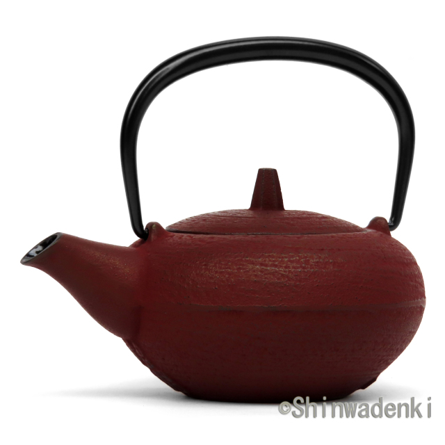 南部鉄器 急須 3型丸肌 えび茶