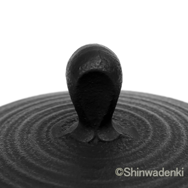 壱鋳堂 南部鉄器 鉄瓶 刷毛目1L 51007BK Shinwadenki
