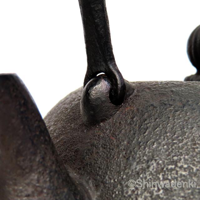 紅蓮堂 葛巻元作 南部鉄器 特製品 丸形鉄瓶 月光 1L 黒仕上げ