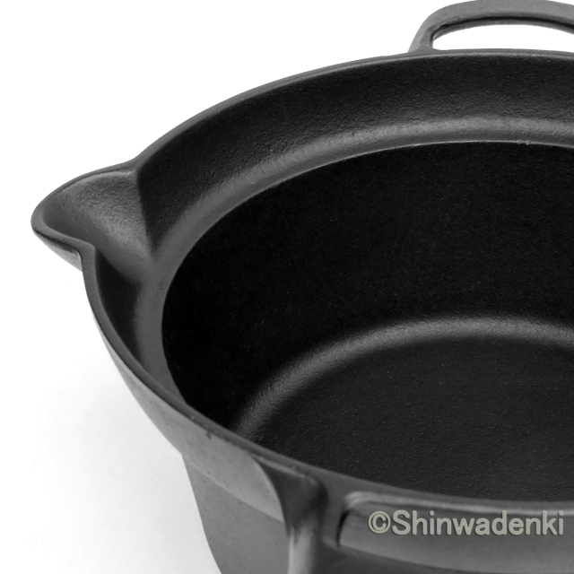 南部鉄器 鉄鍋 揚げ物鍋22cm IC-011 Shinwadenki