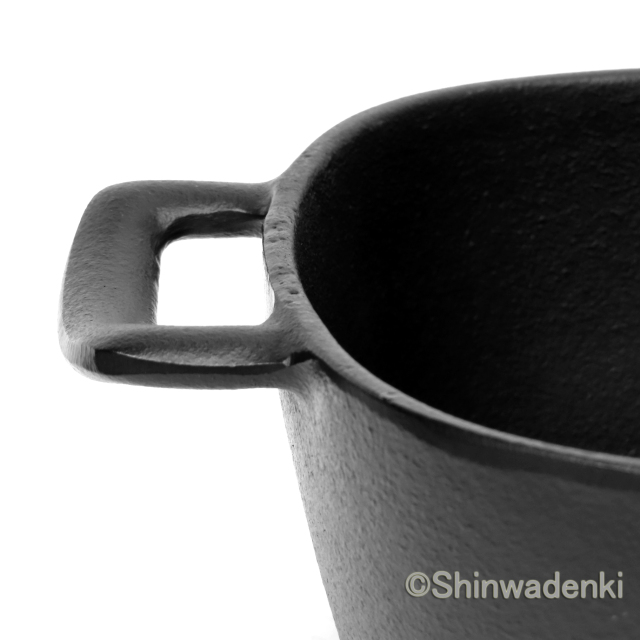 南部鉄器 両手万能鍋深型 IC-047 Shinwadenki