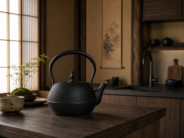 南部鉄器 鉄瓶 丸南部アラレ