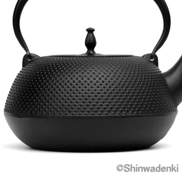 南部鉄器 鉄瓶 眞 黒 大