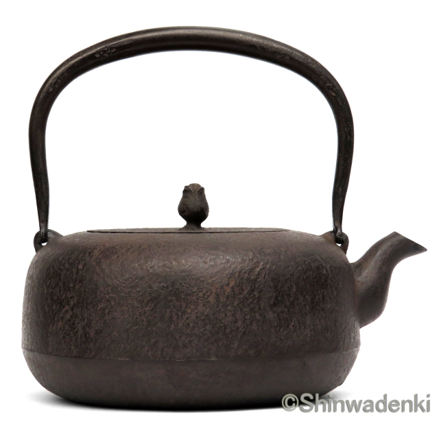 南部鉄器 鉄瓶 平丸肌
