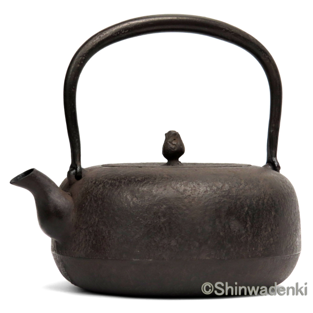 南部鉄器 鉄瓶 平丸肌