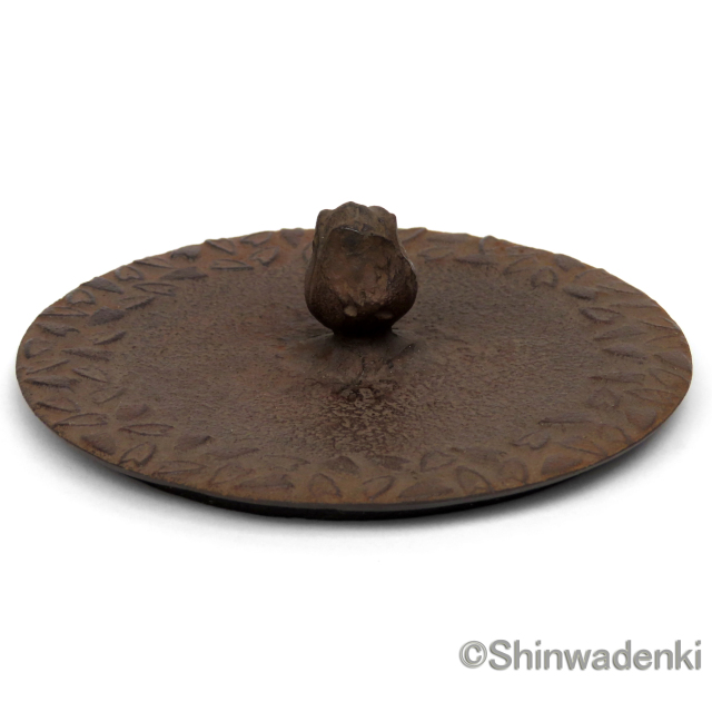 南部鉄器 鉄瓶 平丸桜