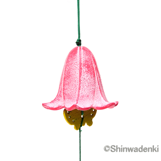 南部鉄器 花風鈴 ゆり ピンク