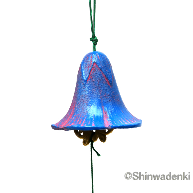 南部鉄器 花風鈴 朝顔 空色
