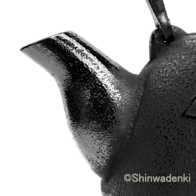 南部鉄器 鉄瓶 平丸菊