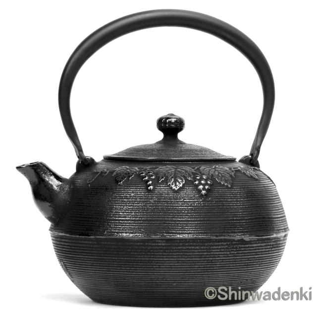 南部鉄器 鉄瓶 葡萄