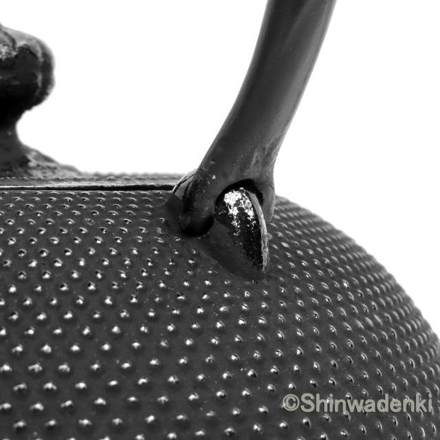 南部鉄器 鉄瓶 姥口アラレ 1.2L OH-310 Shinwadenki