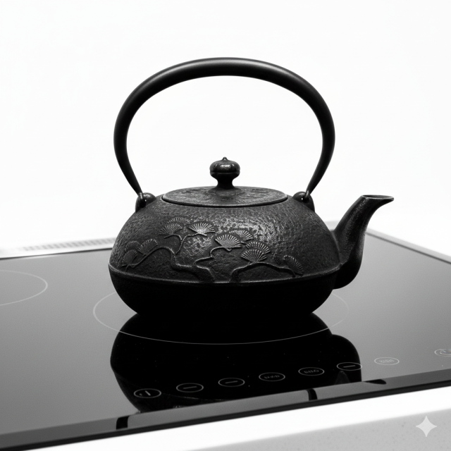 南部鉄器 鉄瓶 姥口松