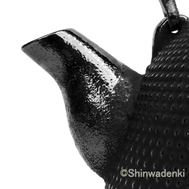 南部鉄器 鉄瓶 平丸アラレ