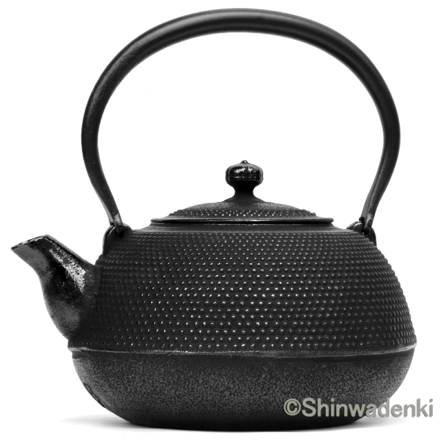 南部鉄器 鉄瓶 平丸アラレ