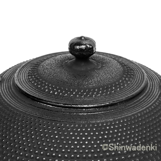 南部鉄器 鉄瓶 平丸アラレ