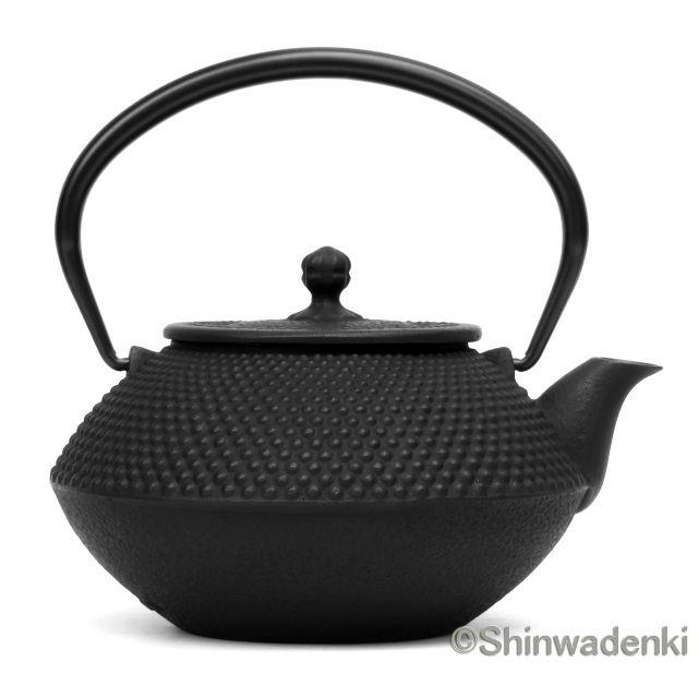 南部鉄器 急須兼用 鉄瓶 算玉アラレ