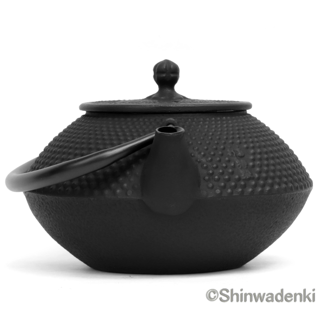 南部鉄器 急須兼用 鉄瓶 算玉アラレ