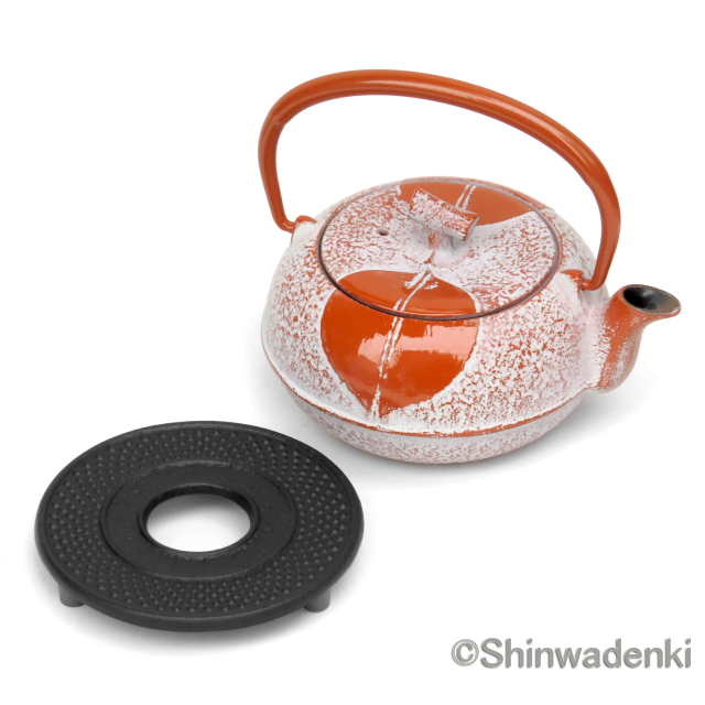 南部鉄器 ティーポット 急須 木の葉