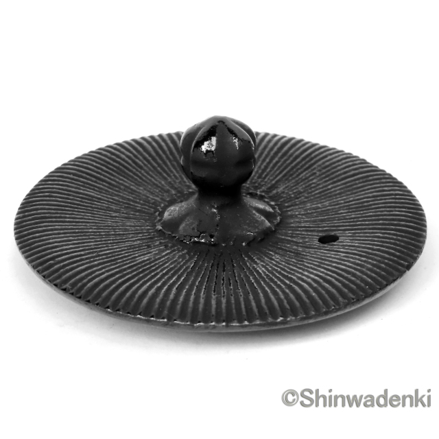 南部鉄器 ティーポット 急須 平丸千筋 黒