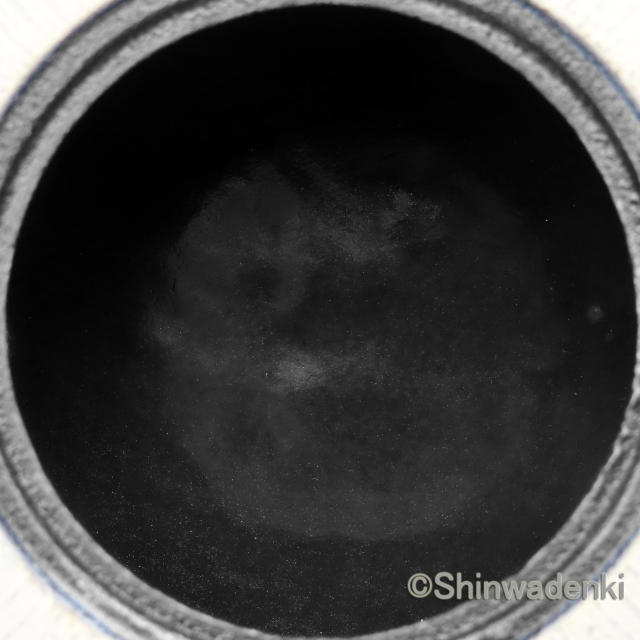 南部鉄器 ティーポット 急須 平丸千筋 金白