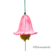 南部鉄器 花風鈴 ゆり ピンク