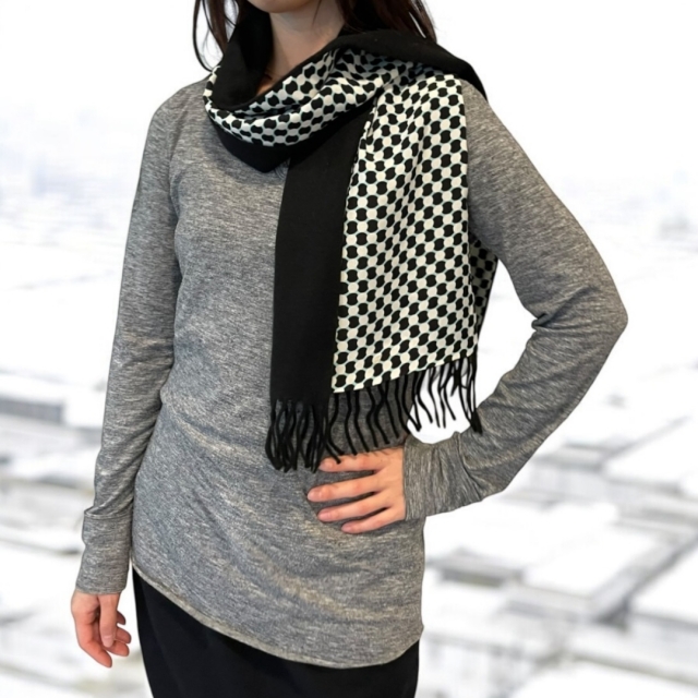 nanfan カシミア　シルクマフラー