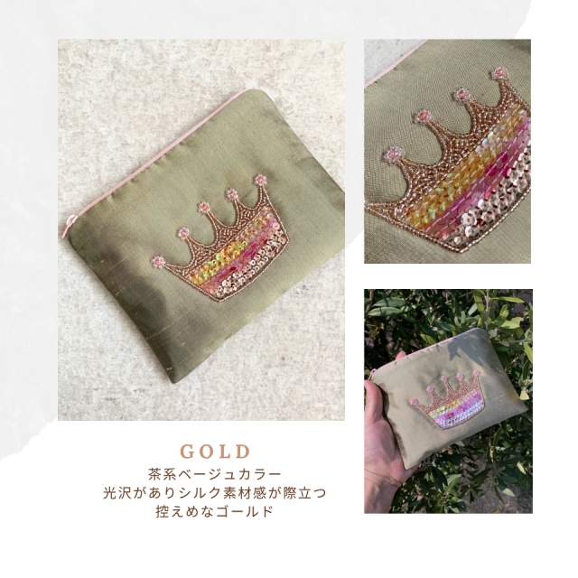 大人気！かわいい！】 クラウンポーチ