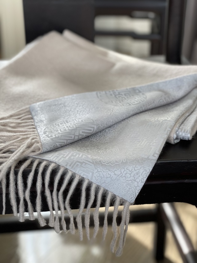 nanfan カシミヤ/シルクマフラー(L) -Long-