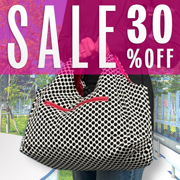 Nanfan リバーシブルバッグ（ドット）