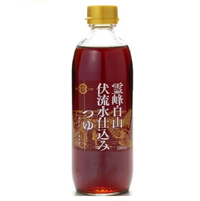 霊峰白山伏流水仕込みつゆ　500ml