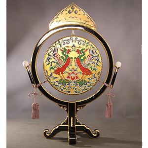 楽太鼓金色彩色（鳳凰）