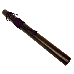 龍笛筒ケース 縞黒檀