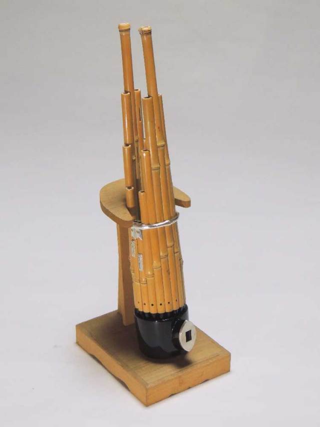 鳳笙本管 白竹 三つ節