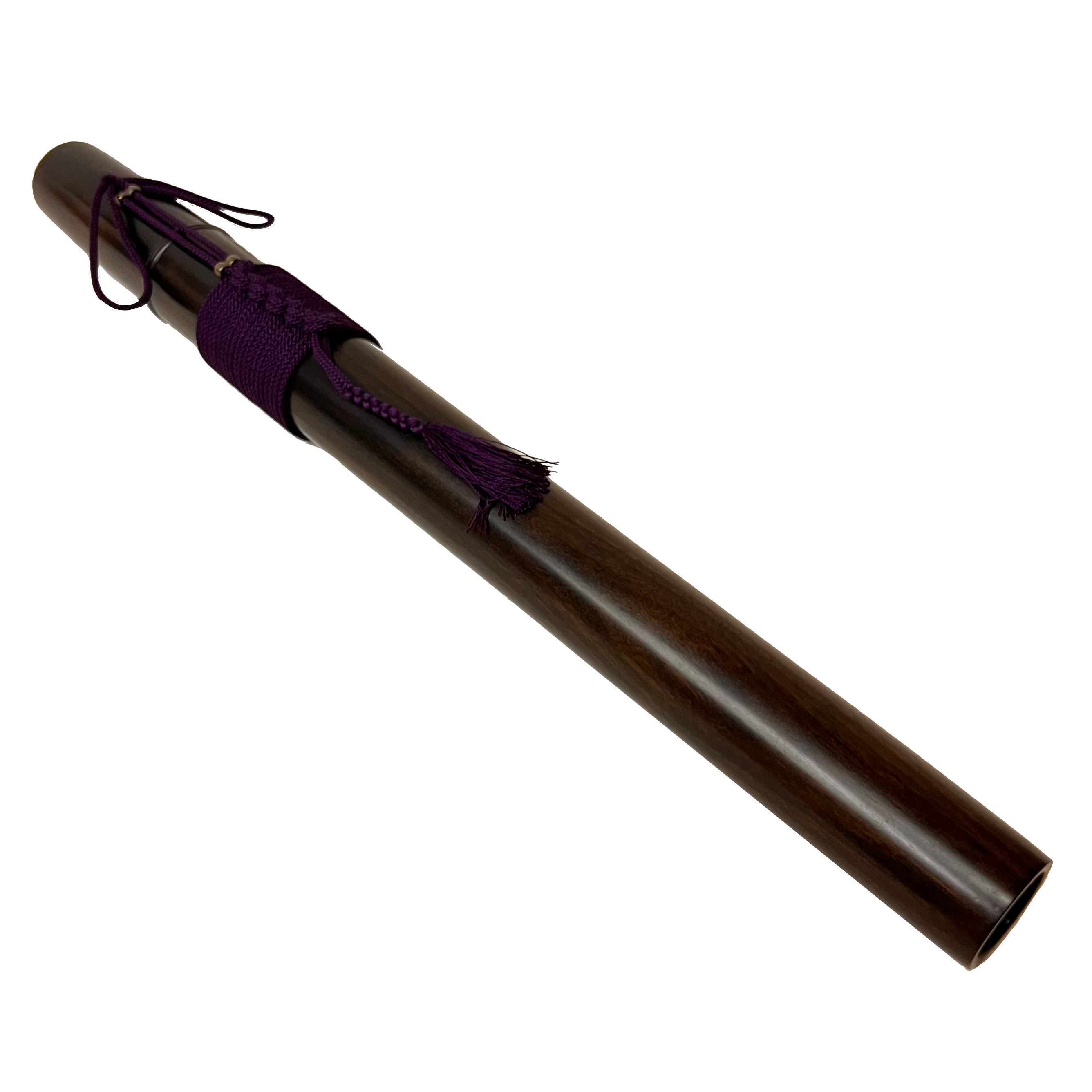 龍笛筒ケース 縞黒檀