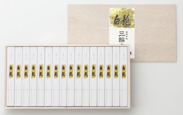 【送料込】手延べ三輪の白髭 50g×16束（レシピ集付き）＜TBS-40L＞