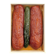 【送料込】本家寿吉屋　瓜・胡瓜（二種）奈良漬詰合せ【はこ32】600 g